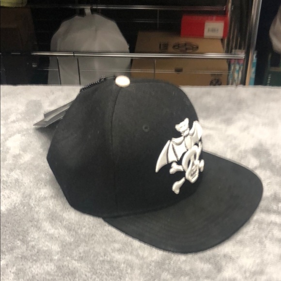Cult of Individuality Black Hat with White Skull Design - Picture 3 of 5